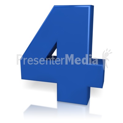 Number Four Presentation clipart