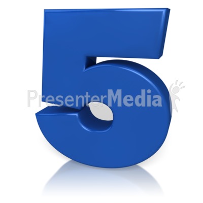 Number Five Presentation clipart
