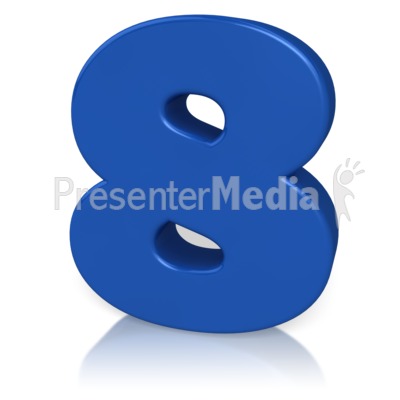 Number Eight Presentation clipart