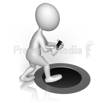 Not Paying Attention While Texting Presentation clipart