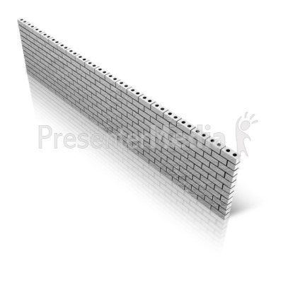 Diagonal Brick Wall Presentation clipart