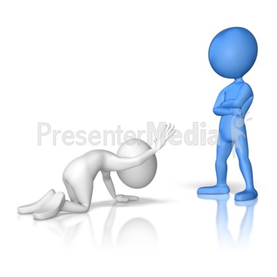 Bow Before Another Presentation clipart