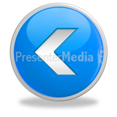 Glossy Rewind Button Presentation clipart