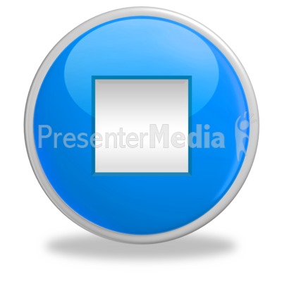 Glossy Stop Button Up Presentation clipart