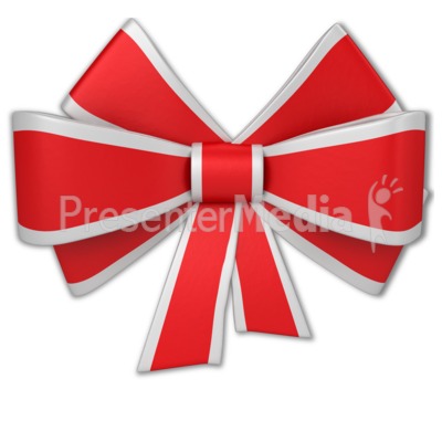 Christmas Ribbon Presentation clipart