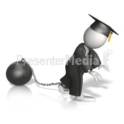 Student With A Burden Presentation clipart