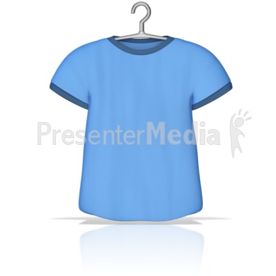 T Shirt on a Hanger Presentation clipart