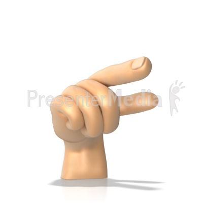 Sign Language Letter G Presentation clipart