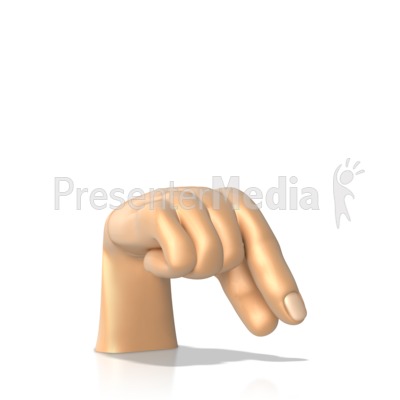Sign Language Letter Q Presentation clipart