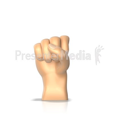 Sign Language Letter S Presentation clipart