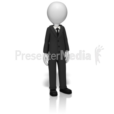 Businessman Standing Presentation clipart