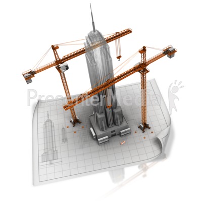Building A Business Blueprint Presentation clipart