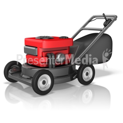 Rugged Lawnmower Presentation clipart