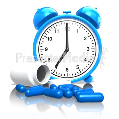Remember To Take Your Medication On Time Presentation clipart
