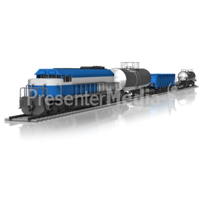 Cargo Train Presentation clipart