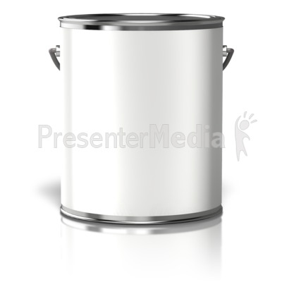 Paint Can Blank Label Presentation clipart