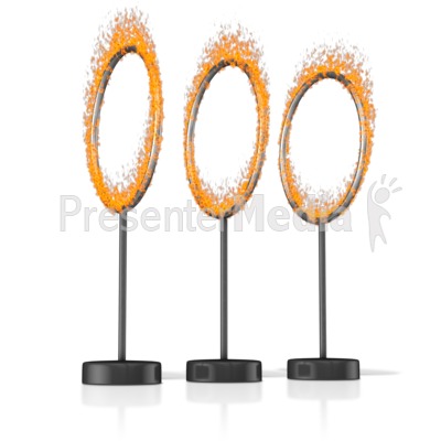 Hoops On Fire Presentation clipart