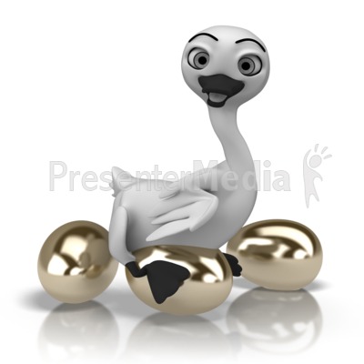 Goose Golden Eggs Presentation clipart