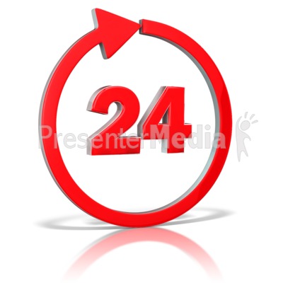 24 Hours Presentation clipart