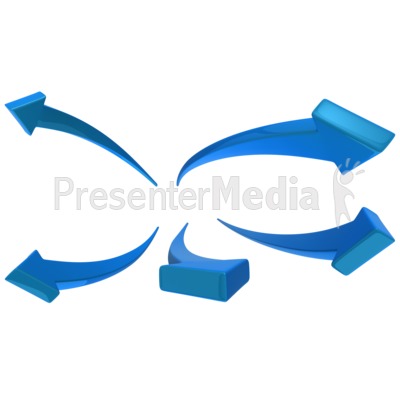 Arrows Swooping Out Presentation clipart