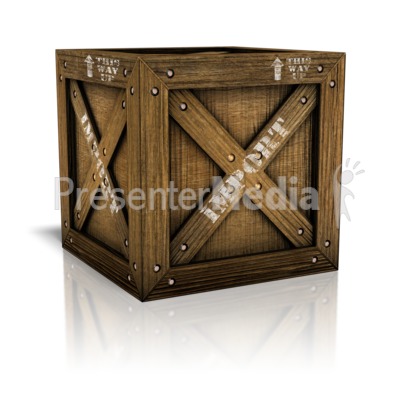 Imported Crate Box Presentation clipart