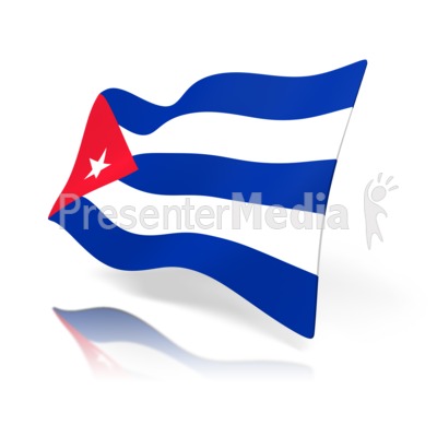 Cuba Flag Presentation clipart