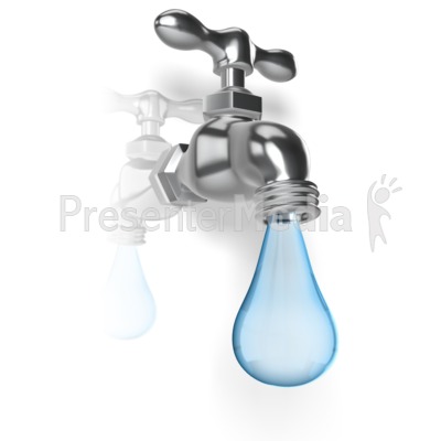 Water Faucet Drop Presentation clipart