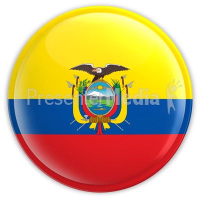 Ecuador Button Presentation clipart