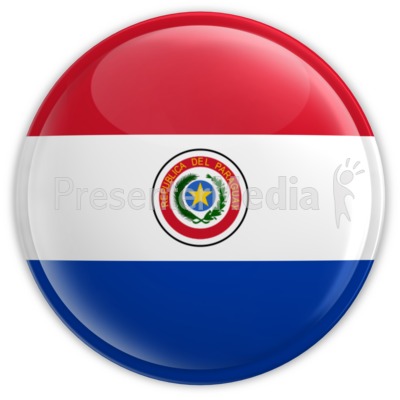 Paraguay Button Presentation clipart