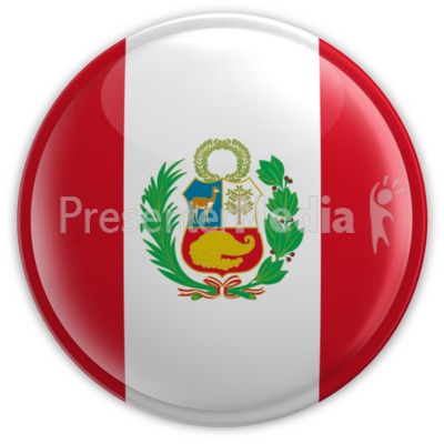 Peru Button Presentation clipart