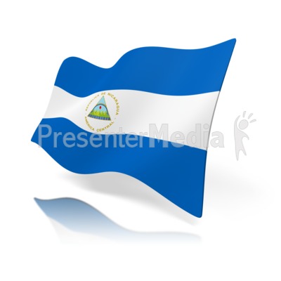 Nicaragua Flag Presentation clipart