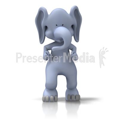 Tough Elephant Presentation clipart