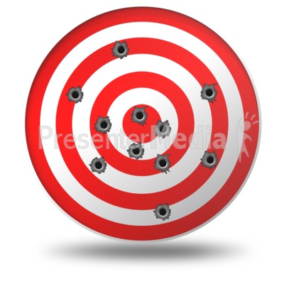 Target Gun Shots Presentation clipart