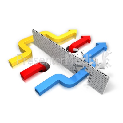 Ways Around The Wall Presentation clipart