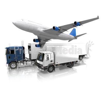Transportation By Land And Air Presentation clipart