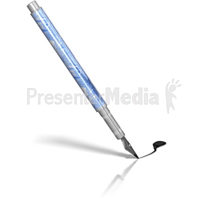 Fountain Pen Writing Ink Presentation clipart