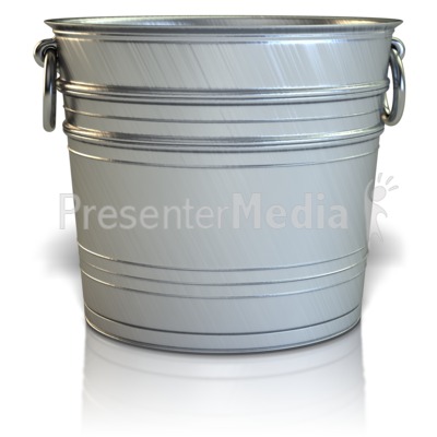 Empty Bucket Presentation clipart