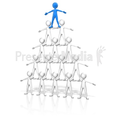 People Pyramid Presentation clipart