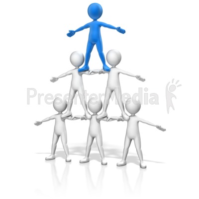 People Pyramid Small Presentation clipart