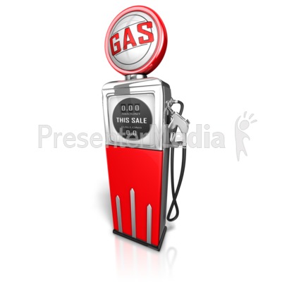 Retro Gas Pump Presentation clipart