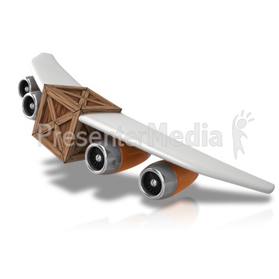 Plane With Cargo Presentation clipart