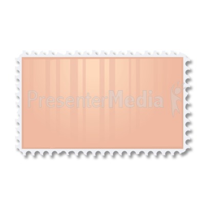 Blank Postage Stamp Presentation clipart
