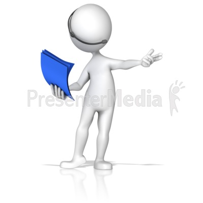 Presenter Wireless Headset And Notes Presentation clipart