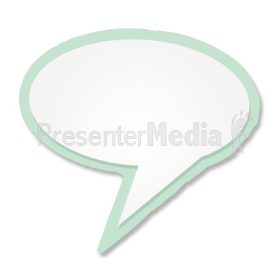 Blank Talk Bubble Presentation clipart