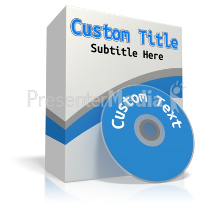 Custom Software Box Presentation clipart