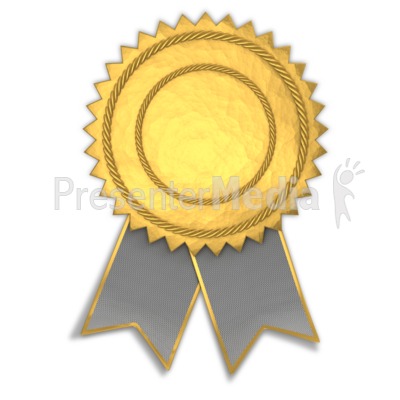 Ribbon Seal Presentation clipart