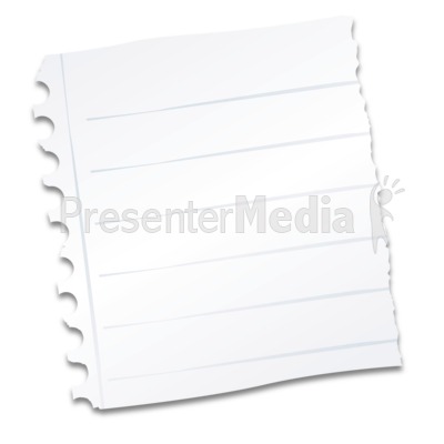 Notebook Paper Scrap Presentation clipart