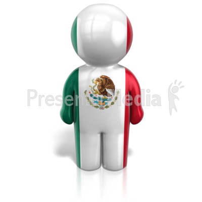 Mexico Peg Figure Flag Icon Presentation clipart