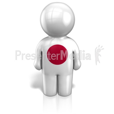Japan Peg Figure Flag Icon Presentation clipart