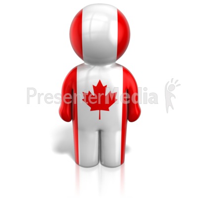 Canada Peg Figure Flag Icon Presentation clipart